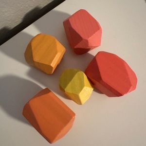 Lovevery Wooden Stacking Boulders Toy